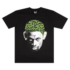 Футболка Vlone x Rodman Cheetah Hair, черная