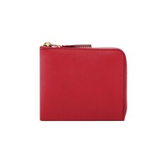 Кошелек Comme des Garçons Классический кожаный кошелек с L-молнией, красный