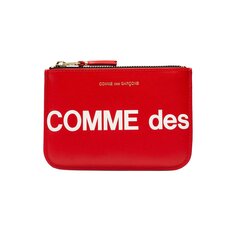 Большой кошелек с логотипом Comme des Garçons, красный