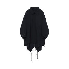 Yohji Yamamoto Многослойное пальто Mods сзади, цвет Черный