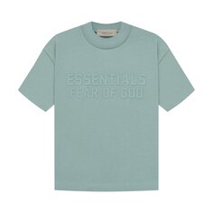 Детская футболка с короткими рукавами Fear of God Essentials, Сикамор
