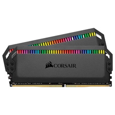 Оперативная память Corsair Dominator Platinum RGB, 16 ГБ (2x8 ГБ) DDR4, 3200 МГц, CL16, CMT16GX4M2C3200C16, черный