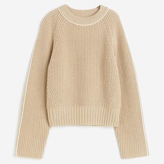 Свитер H&amp;M Wool-blend, светло-бежевый H&M