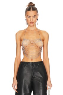 Топ 8 Other Reasons x REVOLVE Chain Halter, серебряный