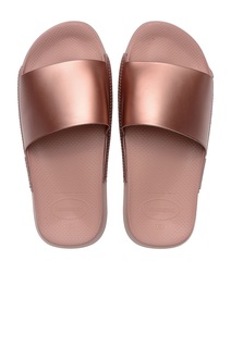 Сандалии Havaianas Slide Classic Metallic, цвет Crocus Rose