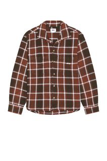 Рубашка Obey Bigwig Plaid Woven, цвет Sepia Multi