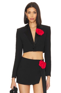 Блейзер Amanda Uprichard X Revolve Romeo, цвет Black &amp; Red Rose