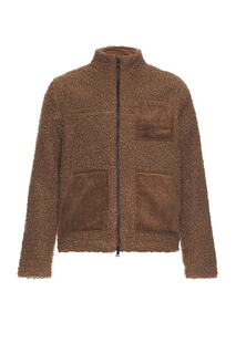 Куртка onia Sherpa Jumbo Corduroy Shacket, цвет Bison