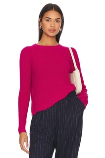 Свитер Autumn Cashmere Distressed Scallop, цвет Barbie