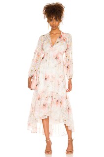 Платье BCBGMAXAZRIA Floral Day, цвет Blurred Watercolor Floral