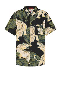 Рубашка ROARK Journey Aloha From Japan Short Sleeve Button Down, цвет Black Multi