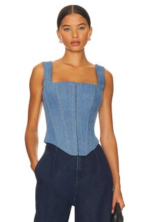 Топ Rozie Corsets Denim Corset, синий