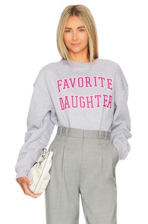 Толстовка Favorite Daughter Collegiate, цвет Grey &amp; Pink