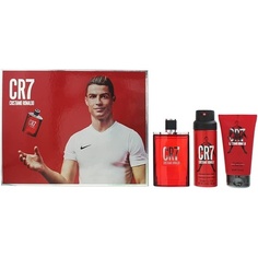 Подарочный набор Cr7 из 3 предметов: туалетная вода 100 мл, гель для душа 150 мл, спрей для тела 150 мл, Cristiano Ronaldo