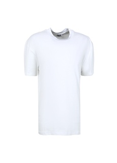Белая мужская футболка с круглым вырезом с принтом Denim Trip