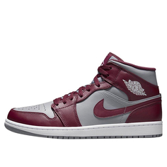 Мужские кроссовки Air Jordan 1 Mid Cherrywood Red