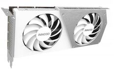 Видеокарта PCI-E Inno3D GeForce RTX 4060 Ti TWIN X2 OC WHITE (N406T2-16D6X-178055W) 16GB GDDR6 128bit 5nm 2310/18000MHz HDMI/3*DP RTL