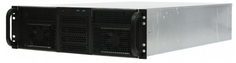 Корпус серверный 3U Procase RE306-D2H10-FC-55 2x5.25+10HDD,черный,без блока питания(PS/2,mini-redundant,2U-redundant),глубина 550мм,MB CEB 12"x10.5",4