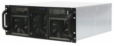 Корпус серверный 4U Procase RE411-D2H14-A-45 2x5.25+14HDD,черный,без блока питания,глубина 450мм,MB ATX 12"x9,6"