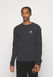 Футболка с длинным рукавом ФУТБОЛКА ORGANIC WAFFLE LONG SLEEVE UNISEX 7 DAYS Active, черная