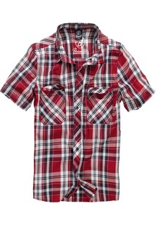 Рубашка на пуговицах стандартного кроя Brandit Roadstar, винно-красный/карминно-красный