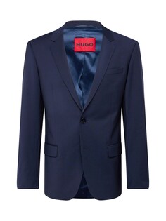 Пиджак стандартного кроя HUGO Henry, темно-синий