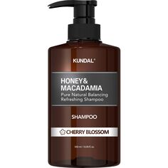 Шампунь для волос с цветком вишни Kundal Honey &amp; Macadamia, 500 мл