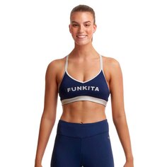 Спортивный бюстгальтер Funkita Bondage Crop Black Bondage, синий