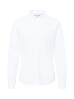 Рубашка узкого кроя на пуговицах Les Deux Christoph, белый