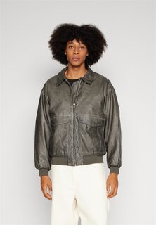 Куртка из искусственной кожи FLIGHT JACKET UNISEX BDG Urban Outfitters, серый