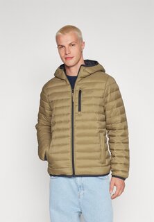 Куртка межсезонная NARROW CHANNEL PUFFER Hollister Co., коричневый