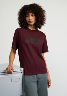 Футболка с принтом СКРИПТ Carhartt WIP, амароне