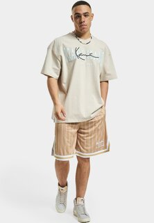 Шорты KM232-005-2 KK RETRO STRIPES Karl Kani, песочный/белый