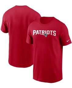 Мужская красная футболка с надписью New England Patriots Team Nike