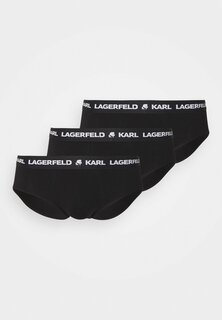 Трусы LOGO SET PACK OF 3 KARL LAGERFELD, черный