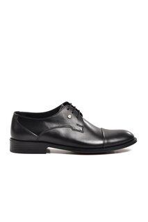 L050 Черные мужские классические туфли из натуральной кожи Ayakmod