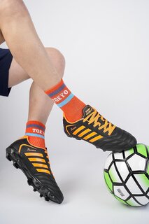 Футбольные бутсы унисекс Vd Crampon Astroturf Muggo, черно-оранжевый