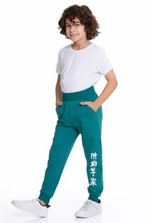 Спортивные штаны для мальчиков с эластичным поясом Myhanne, зеленый