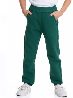 Спортивные штаны с присборенными нитками без рисунка 54903 MYHANNE, зеленый