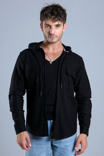 Зимняя рубашка с капюшоном и молнией MAR 4186 Stilkombin, черный