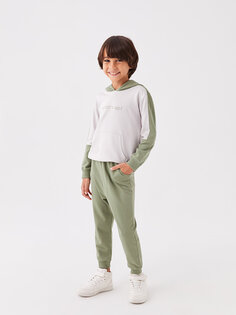 Толстовка и спортивные штаны с капюшоном и длинными рукавами для мальчика Yami Mia, зеленый