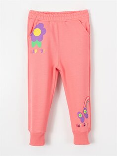Базовые спортивные штаны для девочек с эластичной резинкой на талии Mışıl Kids, розовый