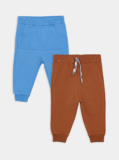 Базовый спортивный костюм для мальчика-джоггера с эластичной резинкой на талии, комплект из 2 шт. LCW baby, синий