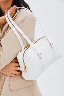 Винтажная женская сумка через плечо Gloria белая Minebag
