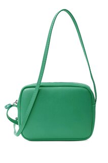 Женская оригинальная мини-сумка на плечо с перекрестным ремешком и молнией (20767) Luwwe Bags, зеленый