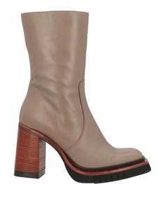 Полусапоги Zinda Leather Round Toeline Square Heel, светло-коричневый