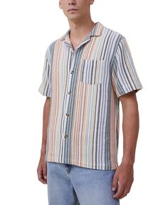 Мужская рубашка Palma с коротким рукавом COTTON ON