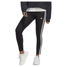 Леггинсы спортивные adidas Sportswear Essentials 3 Stripes High-Waisted Single, черный