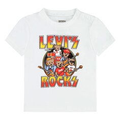 Футболка Levi´s Rock And Roll Short Sleeve Round Neck, белый Levis