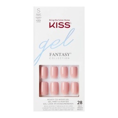 Гель-фэнтези для ногтей с лентами розового цвета, Kiss
